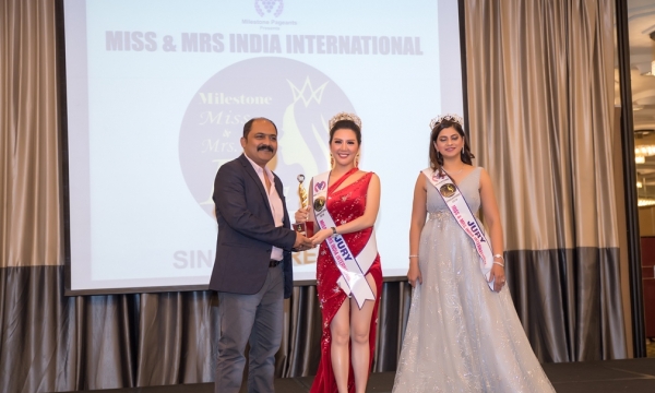 Hoa hậu Đinh Hiền Anh nổi bật giữa cuộc thi Hoa hậu Quốc tế Ấn Độ   