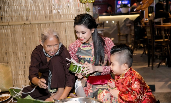 Dàn sao Việt đồng loạt diện áo dài xưa chuẩn bị mừng Tết cổ truyền