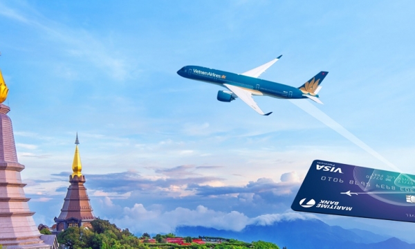 Bay ‘cực đã’ và nhận hoàn tiền tới 2 triệu đồng cùng Maritime Bank khi đặt vé Vietnam Airlines