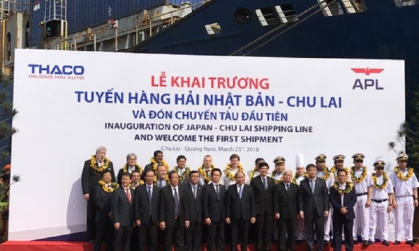 Quảng Nam: Khai trương tuyến hàng hải quốc tế Nhật Bản – Chu Lai