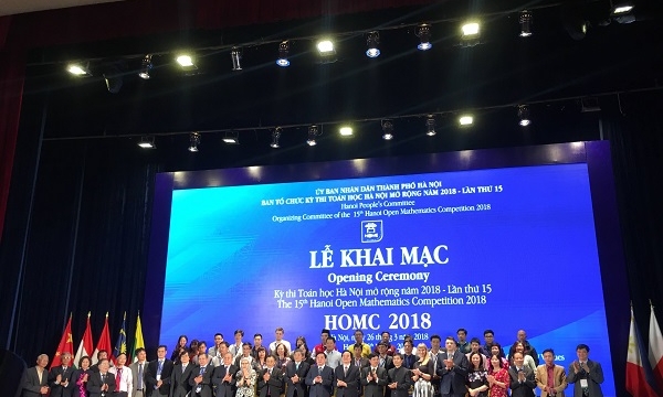 Khai mạc kỳ thi Toán học Hà Nội mở rộng 2018: Giao lưu văn hóa và giáo dục quốc tế