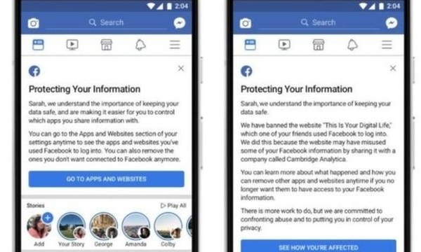 Facebook gửi cảnh báo tới hàng tỉ người dùng