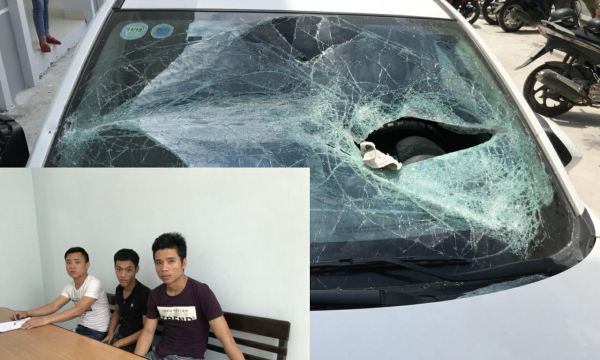 Đà Nẵng: Bắt 'nóng' nhóm thanh niên điên cuồng phá xe ô tô và chém người