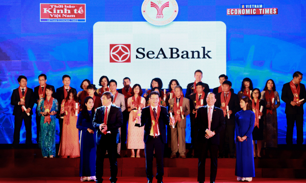 Ngân hàng SeABank lần thứ 9 liên tiếp nhận giải thưởng thương hiệu mạnh Việt Nam 