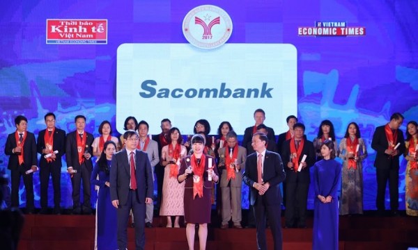 Sacombank đạt danh hiệu thương hiệu mạnh Việt Nam 2017
