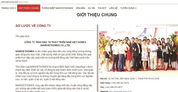 Công ty Nam Việt Homes chiếm dụng tiền ký quỹ của đối tác