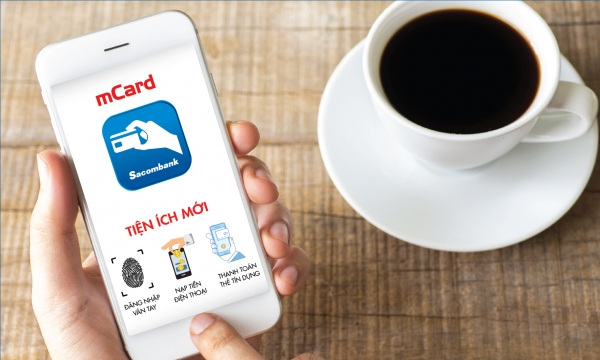 Chủ thẻ Sacombank được trải nghiệm nhiều tính năng mới với ứng dụng Mcard 