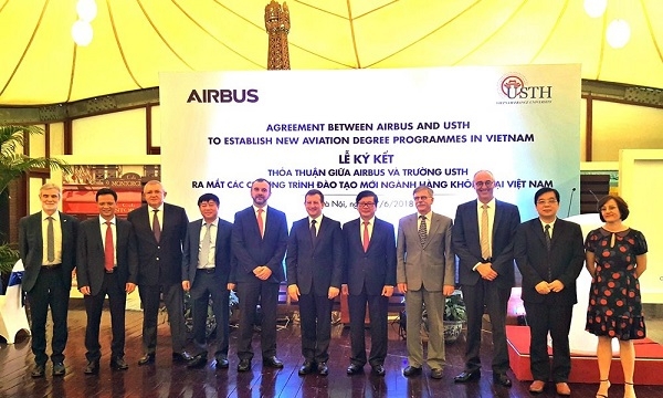 Airbus tài trợ 2,5 triệu USD cho chương trình đào tạo hàng không tại Việt Nam