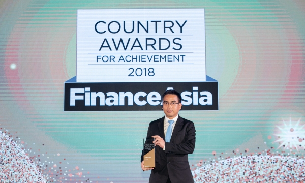 Vietcombank nhận giải thưởng ngân hàng tốt nhất Việt Nam năm 2018