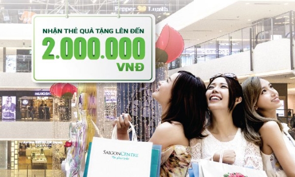 Vietcombank khuyến mãi dành cho thẻ Saigon Centre - Takashimaya - Vietcombank