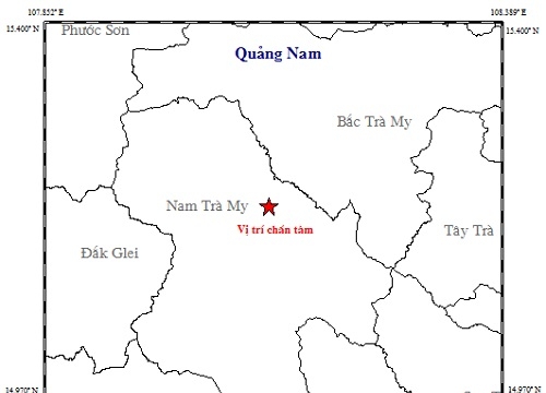 Quảng Nam: Liên tiếp xảy ra 2 trận động đất lớn ở Nam Trà My