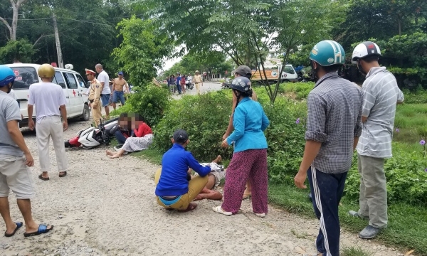 Quảng Nam: Chạy trốn CSGT, hai thiếu nữ tông người đàn ông bất tỉnh