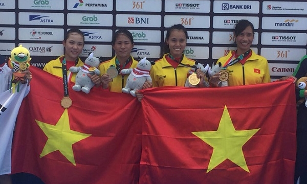 ASIAD 2018: Bốn cô gái Rowing tạo nên kỳ tích cho thể thao Việt Nam