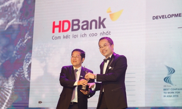 HDBank được bình chọn là nơi làm việc tốt nhất châu Á