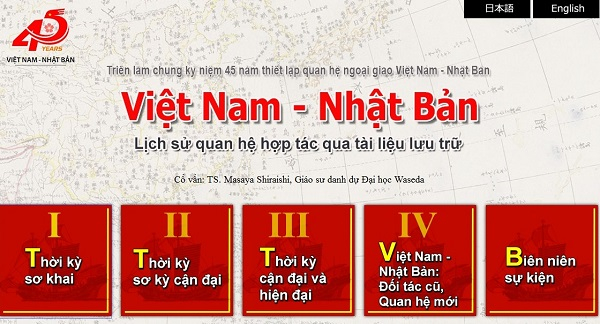 Lễ công bố website Triển lãm trực tuyến về lịch sử mối quan hệ hợp tác Việt - Nhật