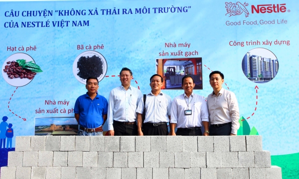 Nestlé Việt Nam xây công trình trường học cho hơn 1.000 bằng gạch từ sản xuất cà phê 
