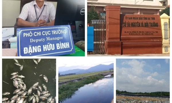 Hà Tĩnh: Lãnh đạo Chi cục Bảo vệ môi trường khẳng định nước kênh đổi màu, cá chết là do nước thải từ bãi rác Hồng Lộc