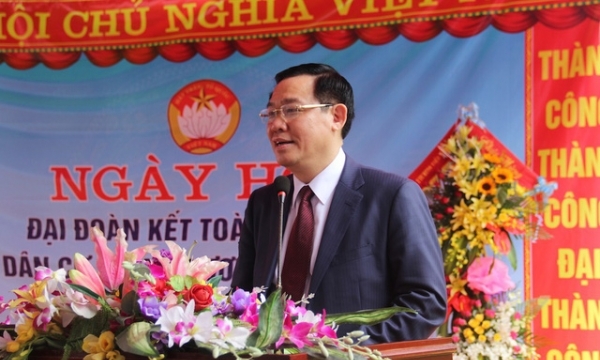 Phó Thủ tướng Vương Đình Huệ dự “Ngày hội Đại đoàn kết toàn dân tộc” tại Nghệ An