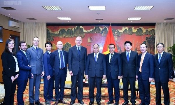Thủ tướng Nguyễn Xuân Phúc tiếp Chủ tịch Hiệp hội Italy - ASEAN