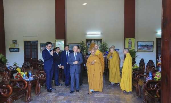 Quốc vương Campuchia thăm chùa Linh Ứng, Đà Nẵng.