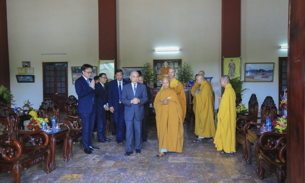 Quốc vương Campuchia thăm chùa Linh Ứng, Đà Nẵng.