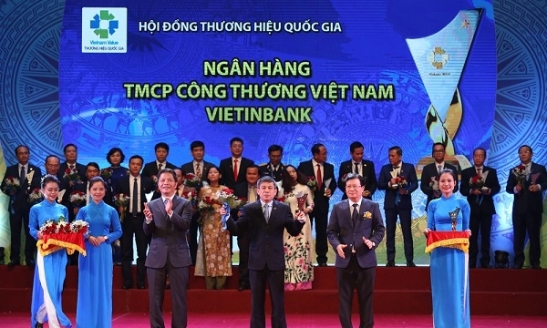 VietinBank lần thứ 5 liên tiếp đạt giải Thương hiệu Quốc gia