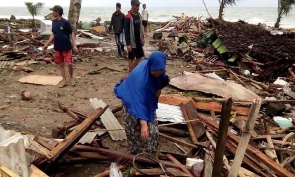 Indonesia: Sóng thần khiến ít nhất 168 người thiệt mạng