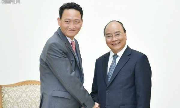 Thủ tướng Nguyễn Xuân Phúc  tiếp Đại sứ Hàn Quốc