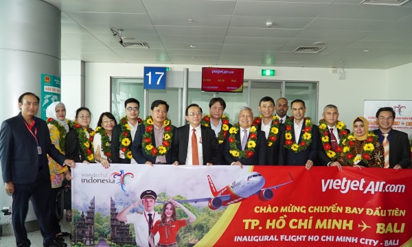 Vietjet mở đường bay mới từ TP.HCM đến Bali