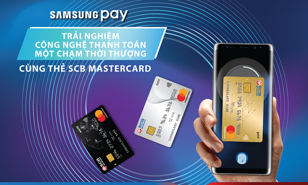 Ra mắt tính năng Samsung Pay cho thẻ quốc tế SCB Mastercard