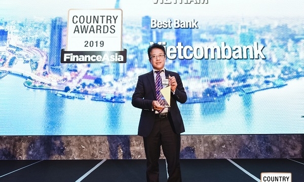 Vietcombank nhận giải thưởng Ngân hàng tốt nhất Việt Nam năm 2019