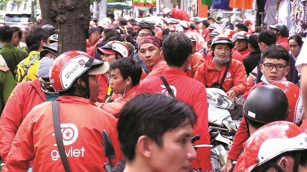 Go-Viet bất ngờ thay đổi chính sách, hàng loạt tài xế đình công phản đối