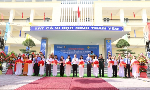 Tập đoàn Bảo Việt dành 15 tỷ xây dựng trường học tại Quảng Trị