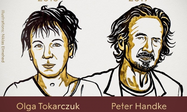 Nữ thi sĩ Ba Lan Tokarczuk và nhà văn Áo Handke giành giải Nobel Văn học 2018 và 2019
