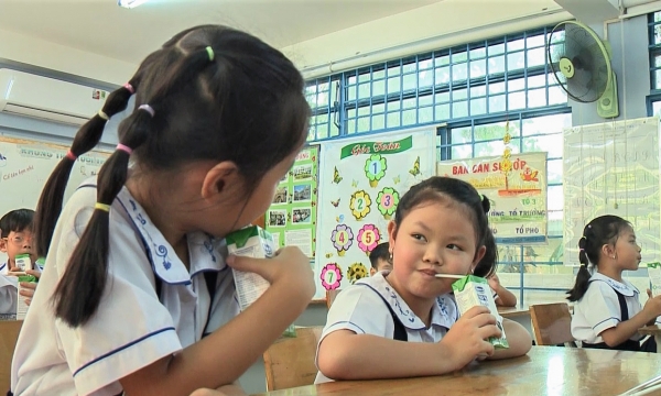 TP.HCM: Từ 1/11, hơn 300.000 trẻ em được uống sữa học đường