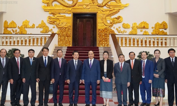 Thủ tướng Nguyễn Xuân Phúc tiếp Bộ trưởng Ngoại giao Lào