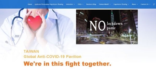 Đài Loan chính thức có trang trực tuyến chia sẻ thông tin về dịch bệnh COVID-19