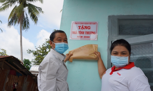 Công ty CPHH Vedan Việt Nam trao tặng nhà tình thương cho 2 hộ dân có hoàn cảnh khó khăn tại tỉnh Đồng Nai