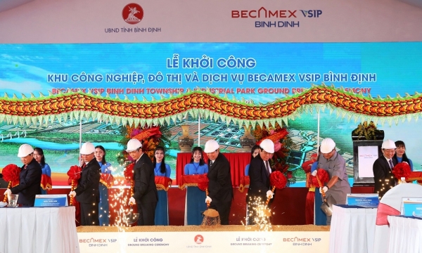 Bình Định: Khởi công khu công nghiệp Becamex VSIP Bình Định 