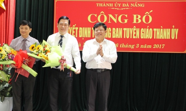 Đà Nẵng: Bổ nhiệm Phó Chủ tịch thường trực làm Trưởng ban Tuyên giáo Thành ủy