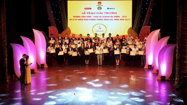 Lễ trao giải thưởng Thương hiệu vàng, logan và slogan ấn tượng năm 2015