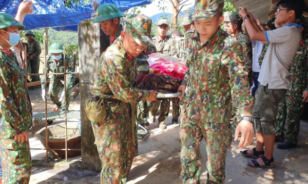 21 người thoát nạn trong hai vụ sạt lở đất tại xã Trà Leng và Trà Vân
