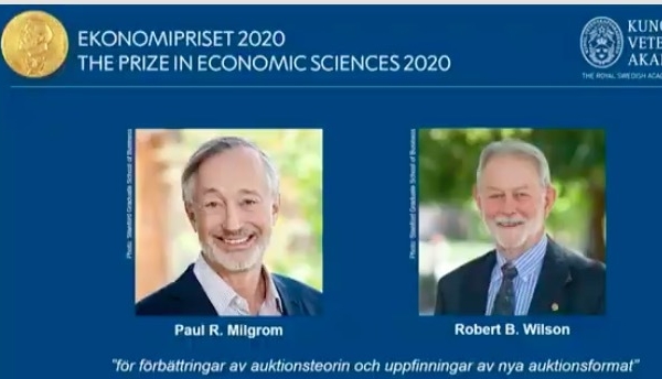 Hai nhà kinh tế Mỹ Milgrom và Winson đoạt giải Nobel Kinh tế 2020
