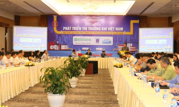 Diễn đàn phát triển thị trường khí Việt Nam: 'Nút thắt, giải pháp phát triển hoạt động kinh doanh LPG tại Việt Nam'.
