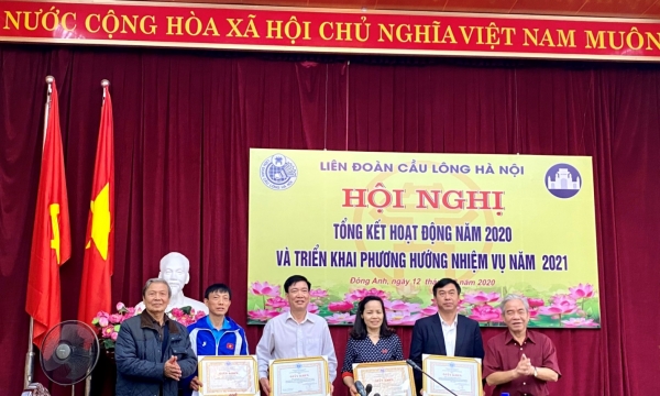 Liên đoàn cầu lông Hà Nội tổng kết hoạt động năm 2020