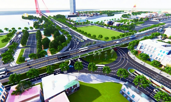 Đà Nẵng: Tiếp tục phân luồng thi công cụm nút giao thông phía Tây cầu Trần Thị Lý