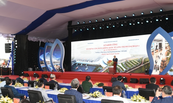 Thủ tướng  dự Lễ khởi công xây dựng Cảng hàng không quốc tế Long Thành giai đoạn 1 – Dự án thành phần 3