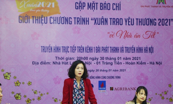 Ca nhạc nghệ thuật “Xuân trao yêu thương 2021” với chủ đề “Về NHÀ ăn Tết” trên Đài Phát thanh và Truyền hình Hà Nội