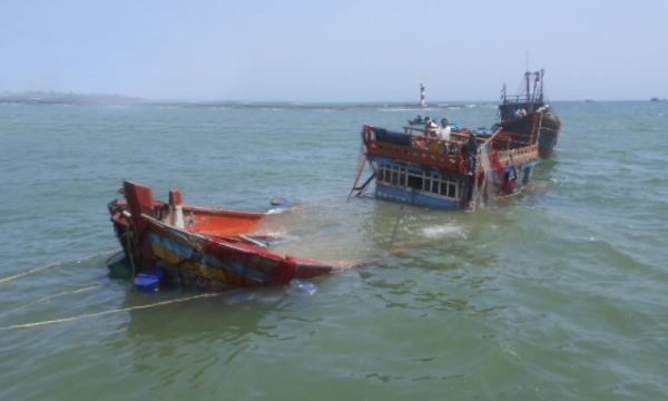 Quảng Nam cứu hộ kịp thời 47 ngư dân trên tàu cá bị chìm