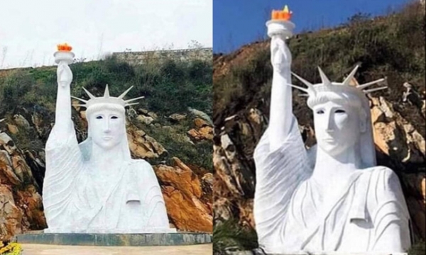Sa Pa tạm cấm điểm du lịch có tượng Nữ thần tự do 'phiên bản lỗi' đón khách